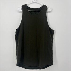 BYLT Premium Basics Drop Cut Tank Top Men Size XL Army Green Lifting Gym